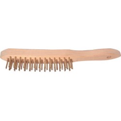 3-ROW BRASS WIRE SCRATCHBRUSH 3-ROW BRASS WIRE SCRATCHBRUSH