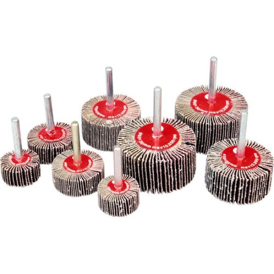 8-PCE ASSORTED FLAP WHEEL SET