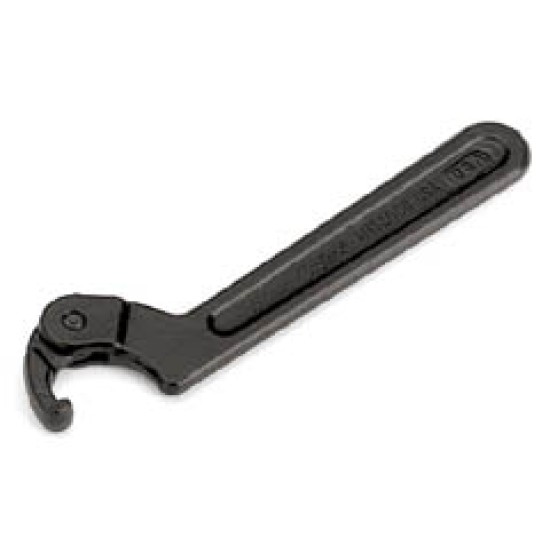 Wrench, Spanner, Adjustable Hook, 1 1/4" to 3" capacity, 8 1/8"