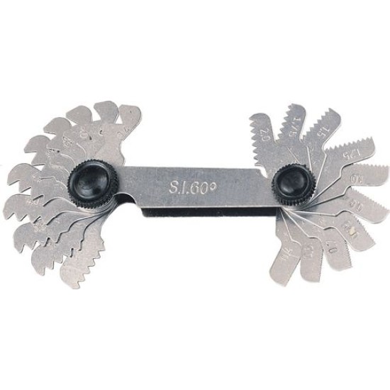 20 BLADE SCREW PITCH GAUGE 60 DEG METRIC