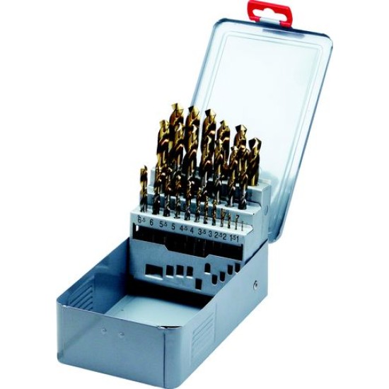 250-13-1-13.00mm x 0.5mm HSS-TIN DRILLS (SET-25)