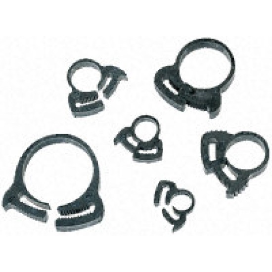 PLASTIC HOSE CLIP 200PSIHose clip,Nylon 6.6,22.2-24.9mm 100PCS/