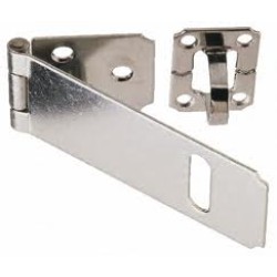 S/STEEL HASP & STAPLE 4" S/STEEL HASP & STAPLE 4"