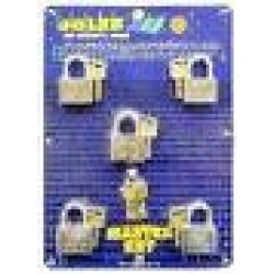 SOLEX Steel padlock 50mm 5 IN 1