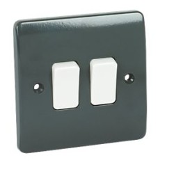 MK 10A 2 GANG 2 WAY SP PLATESWITCH