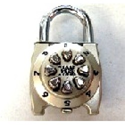 35MM ROUND TYPE BUTTON LOCK ,NUMBER LOCK. SHACKLE M5 X 20