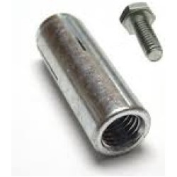 1/4" Drop INn Anchor c/w screw OD 8mm