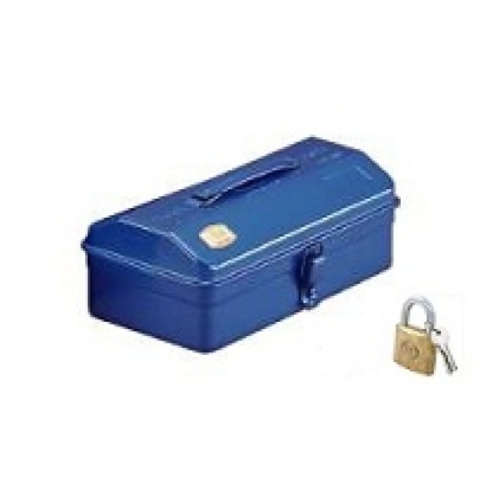 JAPAN METAL TOOL BOX C/W PADLOCK 38MM