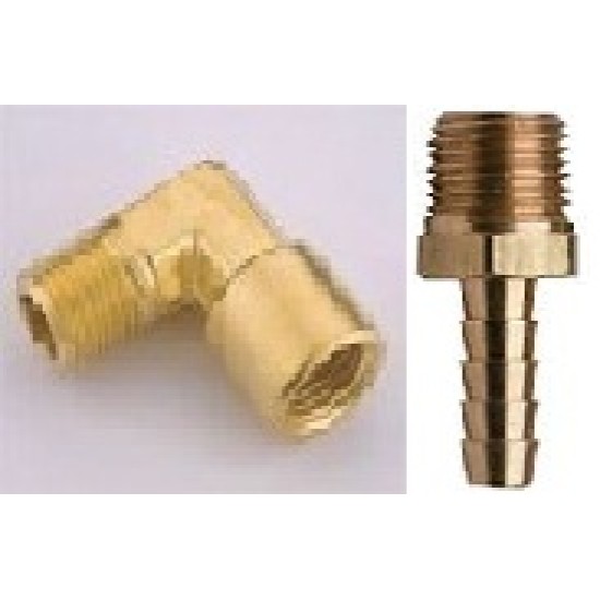 3/8"(T)x 5/8"(H) hose elbow brass