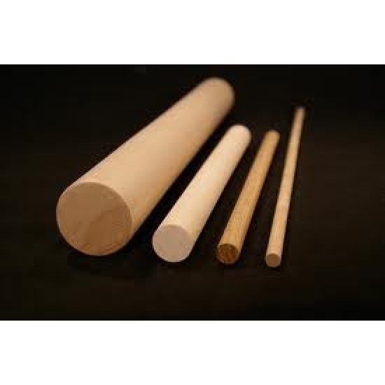 4FT ROUND ROD , WOOD