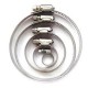 HOSE CLAMP FOR 6" BLUE FLEXIBLE VACUUM , CHROME