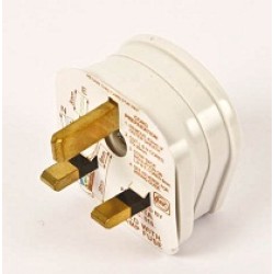 3 PIN PLUG, OUTLET PVC ,MK,13AMP