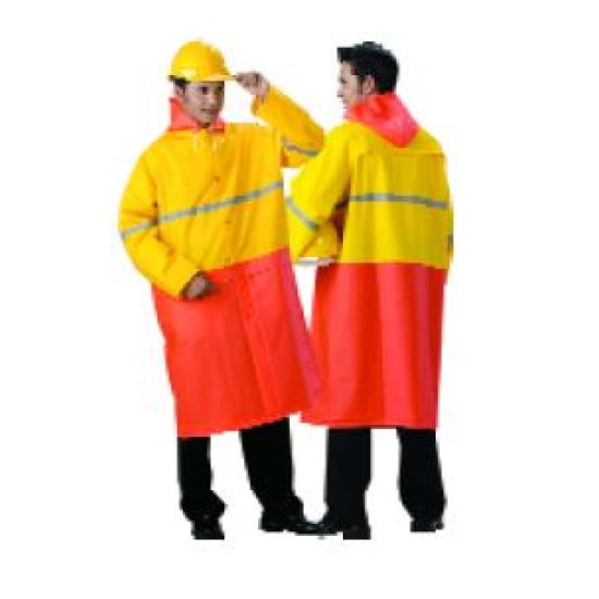 HEAVY DUTY RAINCOAT - XL - YELLOW