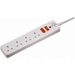 1 WAY 4 GANG HEAVY DUTY INDUSTRIAL TRAILING SOCKET