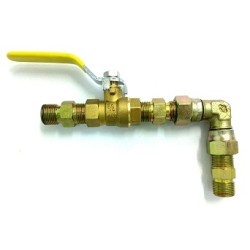 ROOT PUMP 2000, ELBOW(1), NIPPLE(3), BALL VALVE(1)
