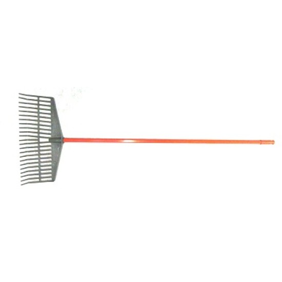 PLASTIC LAWN RAKE C/W HANDLE