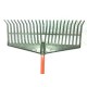 PLASTIC LAWN RAKE C/W HANDLE