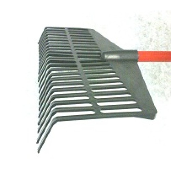 PLASTIC LAWN RAKE C/W HANDLE