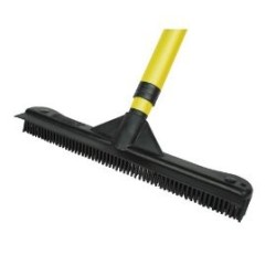 RUBBER BROOM 320MM X 50MM C/W HANDLE, 6SET/BOX