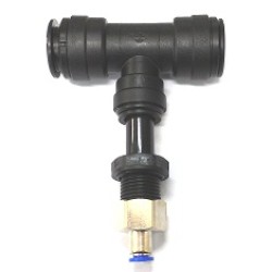 7 V V 4 PNEUMATIC FITTING, TEE 1PC, REDUCER 1PC, M6 TUBING FITTI