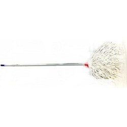 WHITE - COTTON MOP 600G, C/W ALUMINIUM HANDLE MODEL: WM600 DADLY