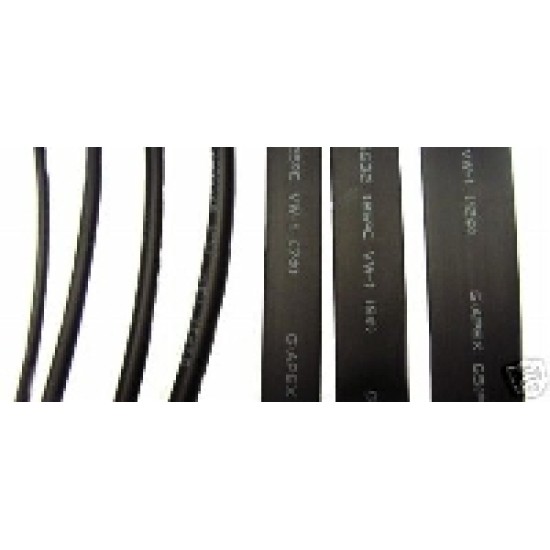 PVC HEATING SHRINK TUBING 3" X 0.5mm thickness X 25mtr , Black