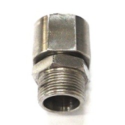 BULKHEAD 3/8 X 3/8 NIPPLE CONNECTOR S/STEEL