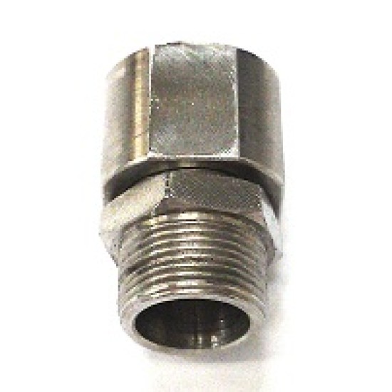 BULKHEAD 3/8 X 3/8 NIPPLE CONNECTOR S/STEEL