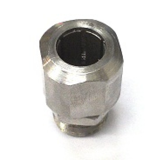 BULKHEAD 3/8 X 3/8 NIPPLE CONNECTOR S/STEEL