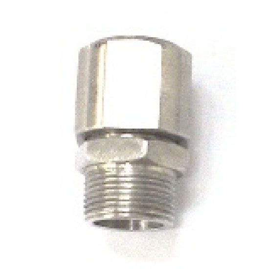 BULKHEAD 3/8 X 3/8 NIPPLE CONNECTOR S/STEEL