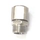 BULKHEAD 3/8 X 3/8 NIPPLE CONNECTOR S/STEEL