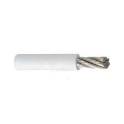 4MM S/STEEL C/W WHITE PVC COATED WIRE, 100ft/roll, QNA0049314