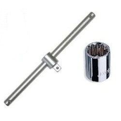 JONNESWAY 1/4" SLIDING BAR 8MM X 1/4" SHANK SOCKET