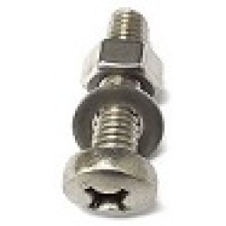 M6 X 25 S/STEEL PAN HEAD, NUT, WASHER,