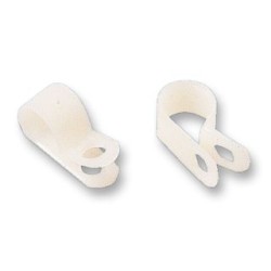 CABLE CLIP, WHITE 10PCS PER PKT WIRE 11MM