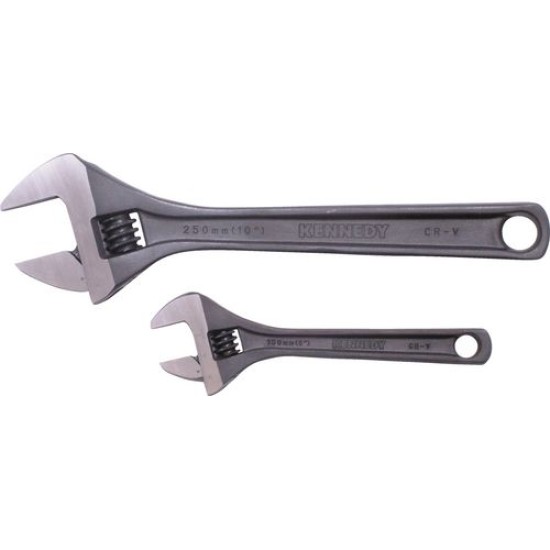 6"/10" PHOSPHATE FINISH ADJUSTABLE WRENCH SET