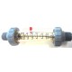 BLUE-WHITE, F440 FLOWMETER, 0.2-2 GPM, 0.75-7.5 LPM,vertical type