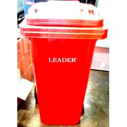 RED COLOUR DUST BIN (SMALL) BIN 120L-RED ,Garbage Bins 