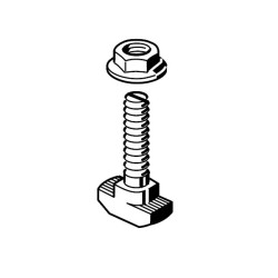 PROFILE BOLT&FLANGE NUT