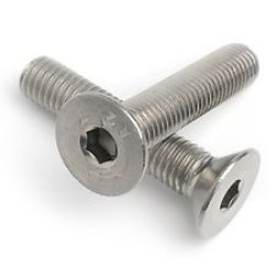 METRIC 18-8 S/STEEL FLAT HEAD SOCKET CAP SCREW, M6 SIZE, OILLESS