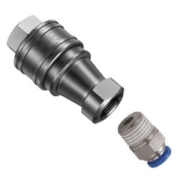 JAPAN, STAINLESS STEEL, SC3, QUICK SOCKET, HYDRAULIC TYPE, 303 ,With 10mm Tubing Fitting