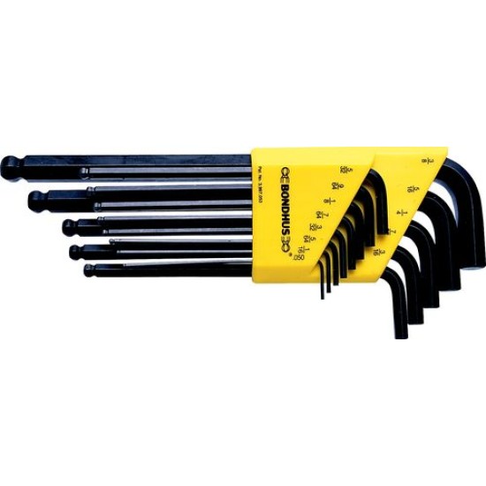 0.05''-3/8'' 13PCS BALL HEX KEY SET, USA ALLEN KEY