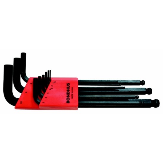 N011,ETBLX009, MM, RED ALLENKEY SET ,1.5-10mm