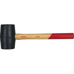 55mm ,16oz BLACK RUBBER MALLETWOOD SHAFT 55mm ,16oz BLACK RUBBER MALLETWOOD SHAFT