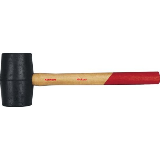 55mm ,16oz BLACK RUBBER MALLETWOOD SHAFT