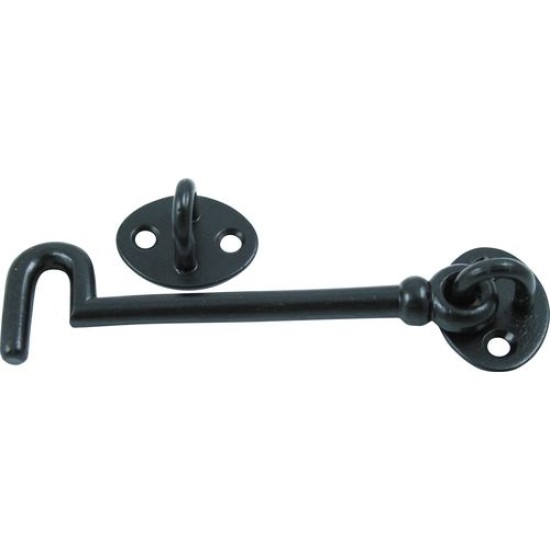 150mm CAST CABIN HOOK BLACK