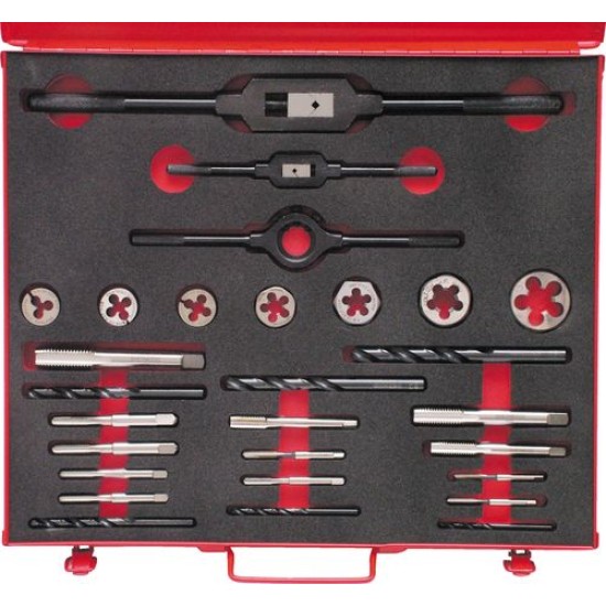 3/16 - 3/4" BSW 28-PCE HSS Threading Set