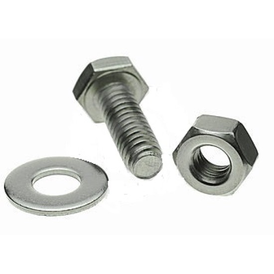 FLAT WASHER, STAINLESS STEEL BOLT, NUT