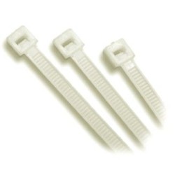 CABLE TIE 4" X 2.5mm ,WHITE 1000PCS 1PK