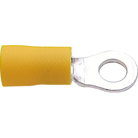 6.00mm YELLOW RING TERMINAL (PK-100)